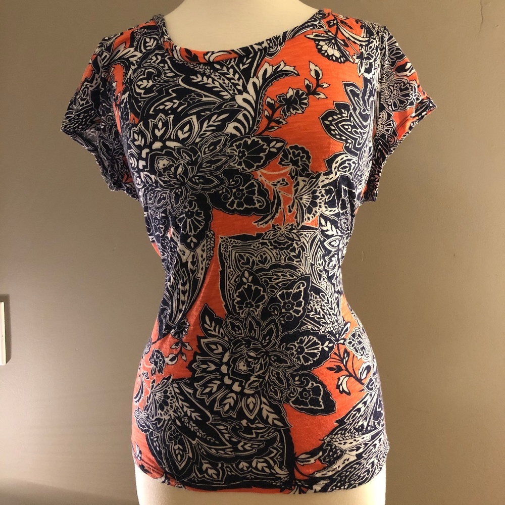 Peach and Blue T-Shirt
